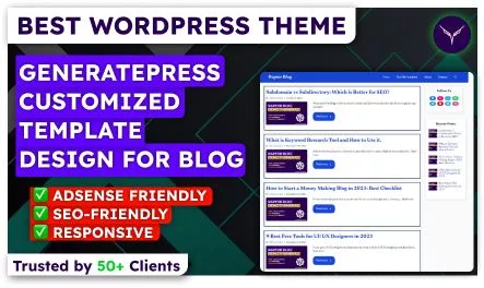 raptor blog generatepress template