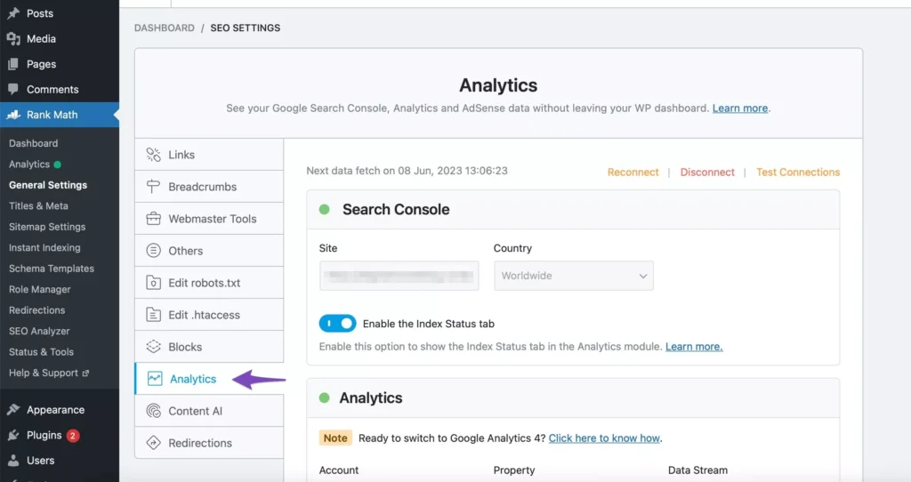 google-analytics-settings-rank-math