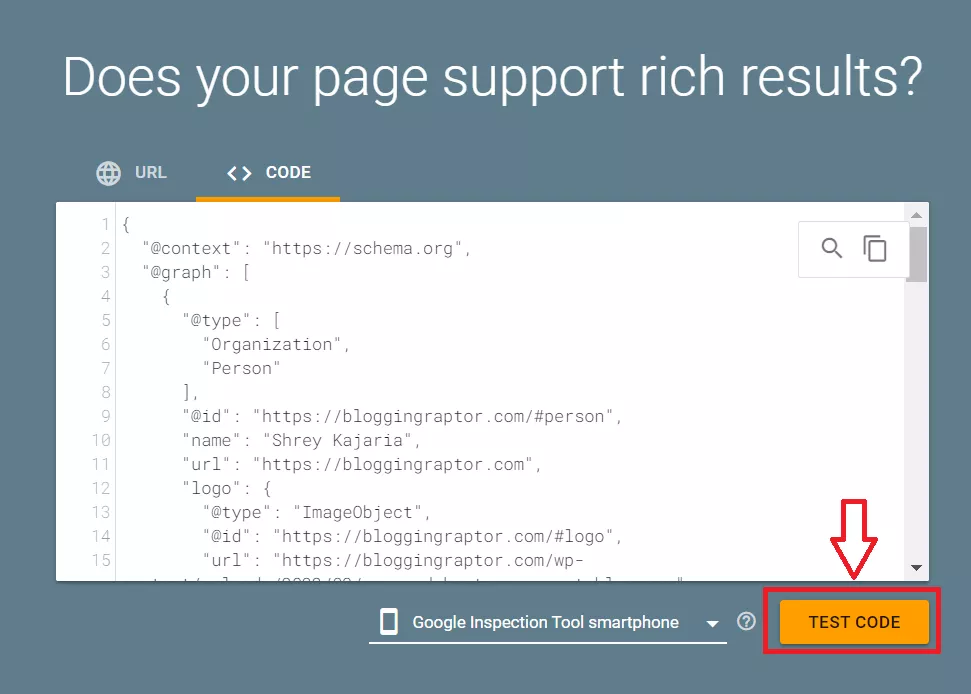 schema-rich-snippet-test